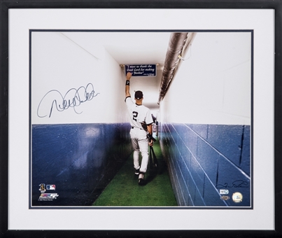 Derek Jeter Signed Yankee Stadium Tunnel Photo In 25x24 Framed Display (Also Signed By Photographer) (MLB Authenticated & Steiner)